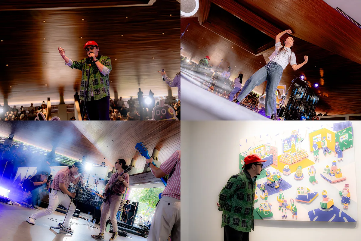 Suasana konser meriah Sal Priadi dan Korekayu dalam rangkaian acara Keseruan Run'nshine UGM 2025.